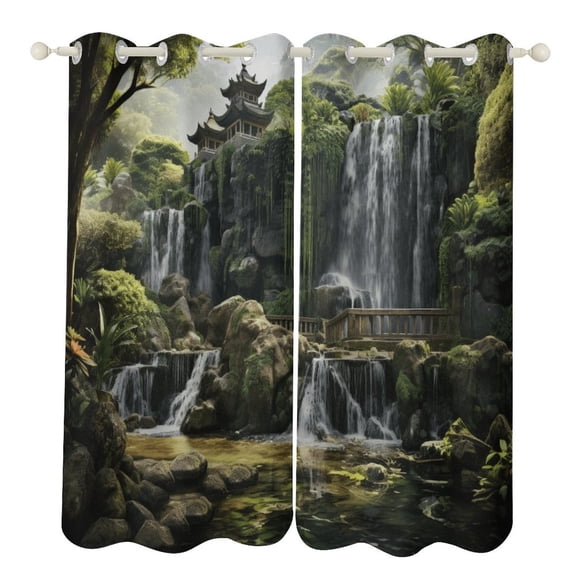 Waterfall Modern Window for Living Room Curtains for Child Bedroom Kitchen Decor Blinds Drapes