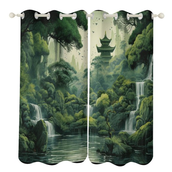 Waterfall Modern Window for Living Room Curtains for Child Bedroom Kitchen Decor Blinds Drapes