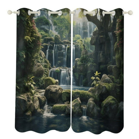 Waterfall Modern Window for Living Room Curtains for Child Bedroom Kitchen Decor Blinds Drapes