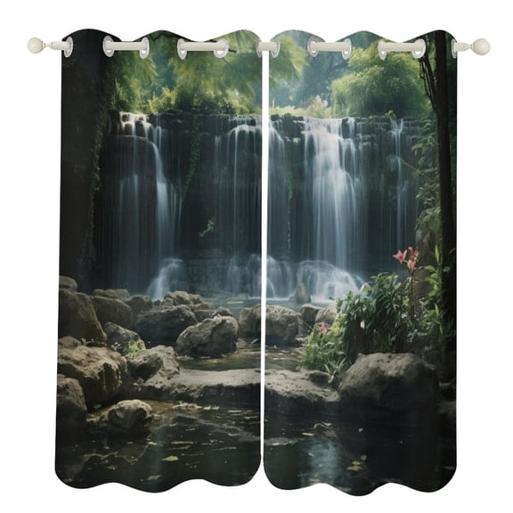 Waterfall Modern Window for Living Room Curtains for Child Bedroom Kitchen Decor Blinds Drapes