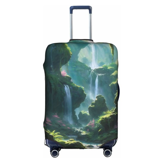 Waterfall Oasis in Verdant Forest Trolley Allinclusive Model Scratch