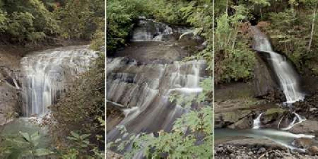 Waterfall Panel Canvas Art - Alan Blaustein (10 x 20)