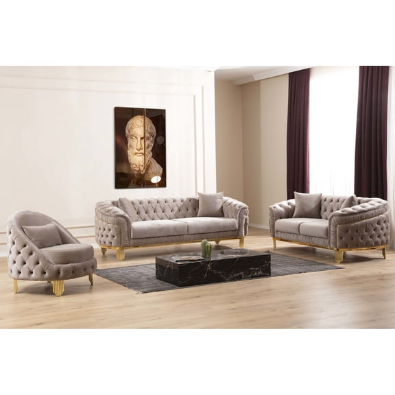 Waterfall - Pattern Sofa Set / Captivating Design for Home Decor