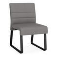 thumbnail image 1 of Waterfall Reception Sled Base Armless Guest Chair / Black Steel / Light Gray, 1 of 5