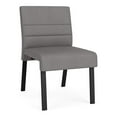 thumbnail image 1 of Waterfall Reception Waiting Armless Guest Chair / Black Steel / Light Gray, 1 of 5