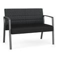 thumbnail image 1 of Waterfall Reception Waiting Loveseat / Charcoal Steel / Dark Gray / Black, 1 of 5