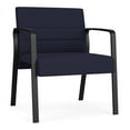 thumbnail image 1 of Waterfall Reception Waiting Oversize Guest Chair / Black Steel / Navy Blue, 1 of 5