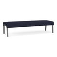 thumbnail image 1 of Waterfall Reception Waiting Room 3-Seat Bench / Charcoal Steel / Navy Blue, 1 of 5