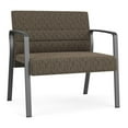 thumbnail image 1 of Waterfall Reception Waiting Room Bariatic Chair / Charcoal Steel / Brown, 1 of 5