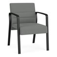 thumbnail image 1 of Waterfall Reception Waiting Room Guest Chair / Black Steel / Light Gray, 1 of 5