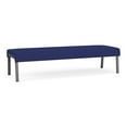 thumbnail image 1 of Waterfall Reception Waiting Room Healthcare 3-Seat Bench / Charcoal Steel / Blue, 1 of 5