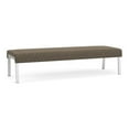 thumbnail image 1 of Waterfall Reception Waiting Room Healthcare 3-Seat Bench / Silver Steel / Brown, 1 of 5