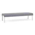 thumbnail image 1 of Waterfall Reception Waiting Room Healthcare 3-Seat Bench / Silver Steel / Gray, 1 of 5