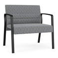 thumbnail image 1 of Waterfall Reception Waiting Room Healthcare Bariatic Chair / Black Steel / Gray, 1 of 5