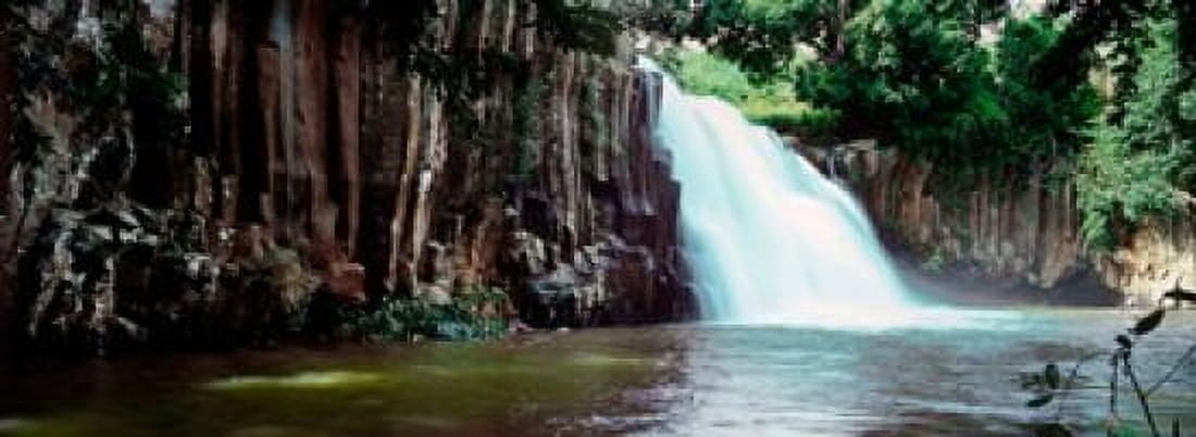 Waterfall Rochester Falls Mauritius Island Mauritius Canvas Art - Panoramic Images (36 x 13)