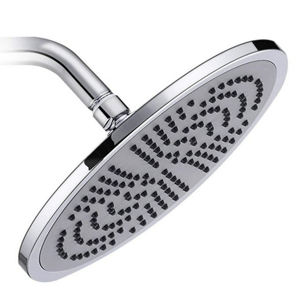 Waterfall Shower Head - Large 9.5" Overhead Rainfall Shower Head - High Flow, 2.5 GPM - Chrome
