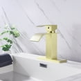 thumbnail image 1 of Waterfall Spout Bathroom Faucet,Single Handle Bathroom Vanity Sink Faucet, 1 of 9