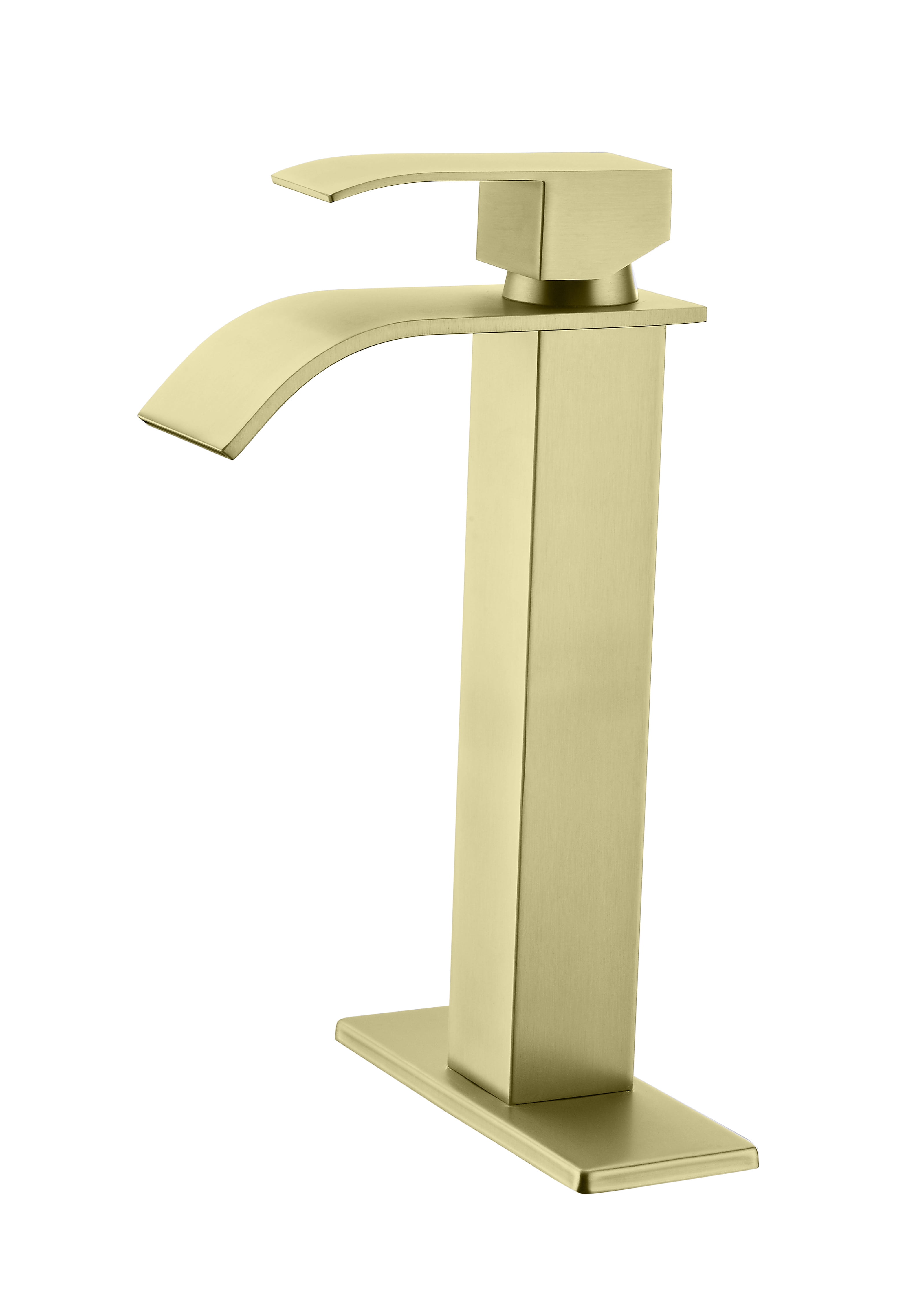 Waterfall Spout Bathroom Faucet,Single Handle Bathroom Vanity Sink ...