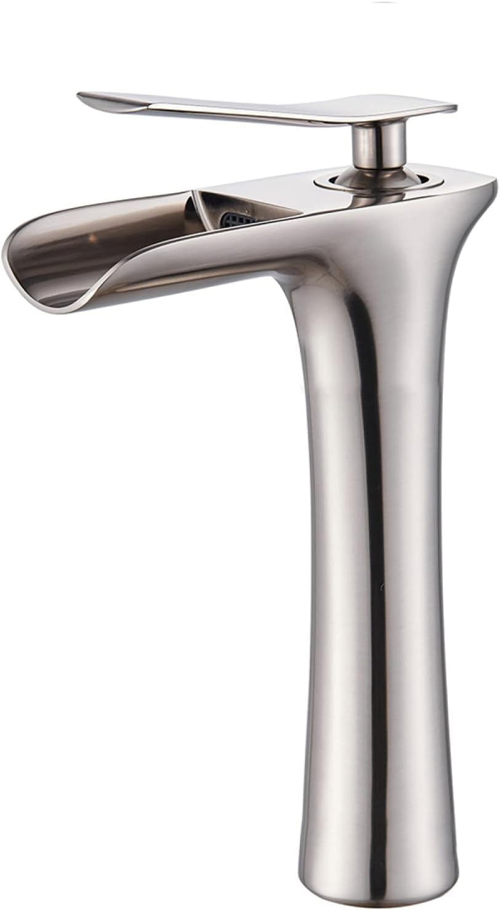 Waterfall Taps for Bathroom Sink, Single Handle Single Hole Bathroom Sink Basin Sink Tap Single ...