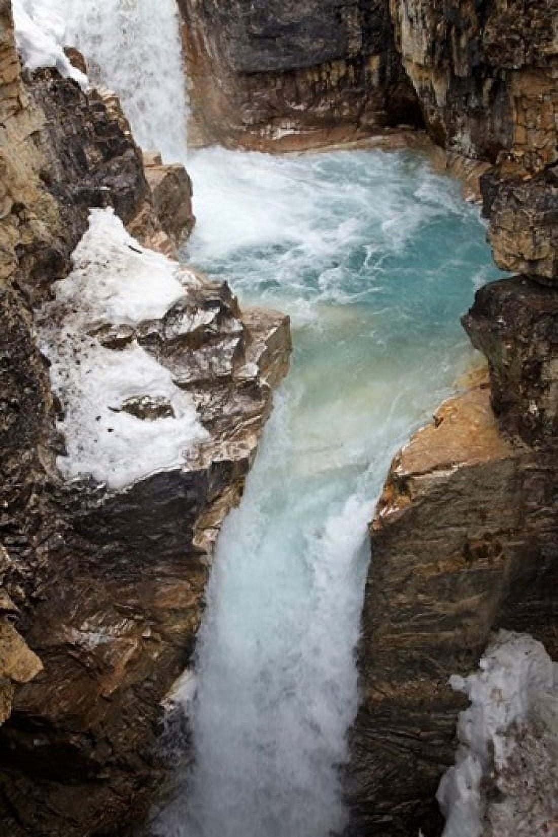 Waterfall Tokumm Creek Marble Canyon British Columbia Canvas Art - David Wall DanitaDelimont (19 x 29)