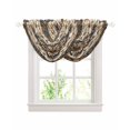 thumbnail image 1 of Waterfall Valances for Windows, Boho Ethnic Kitchen Sheer Valance Curtains, Vintage Bohemian Traditional Floral Classic Rod Pocket Elegant Swag Valances for Living Room Bedroom, 47.2"x38.5", 2 Panel, 1 of 8