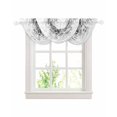 thumbnail image 1 of Waterfall Valances for Windows, Grey Eucalyptus Kitchen Sheer Valance Curtains, Spring Botanical Weeping Plant Aesthetic Rod Pocket Elegant Swag Valances for Living Room Bedroom, 47.2"x38.5", 3 Panel, 1 of 8