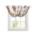 thumbnail image 1 of Waterfall Valances for Windows, Spring Floral Kitchen Sheer Valance Curtains, Watercolor Elegant Botanical Summer Rod Pocket Elegant Swag Valances for Living Room Bedroom, 47.2"x38.5", 2 Panel, 1 of 8