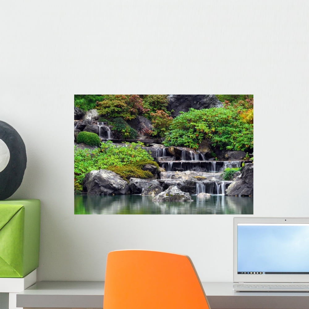 Waterfall Wall Mural by Wallmonkeys Peel and Stick Graphic (18 in W x ...