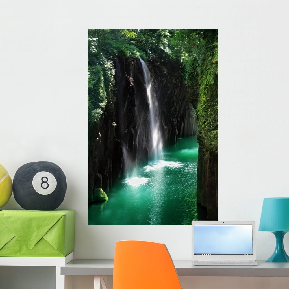Waterfall Wall Mural by Wallmonkeys Peel and Stick Graphic (36 in H x ...