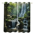 thumbnail image 1 of Waterfall Window Curtain Panels Grommet Blackout Curtains Blackout Curtains for Living Room, 1 of 7