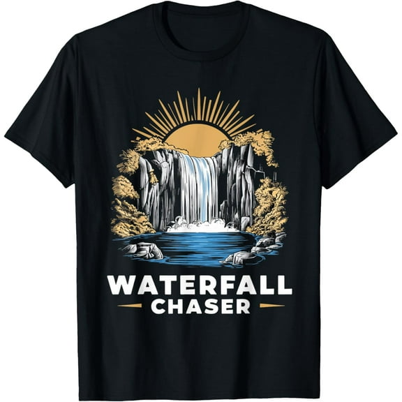 Waterfall chaser, funny, nature, traveling and outdoors T-Shirt