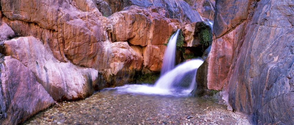 Waterfall in Grand Canyon National Park Coconino Arizona USA Canvas Art - Panoramic Images (27 x 9)