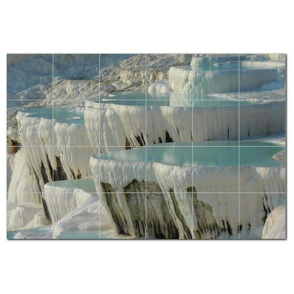 Waterfalls Ceramic Tile Mural Kitchen Backsplash Bathroom Shower, 401866-S64
