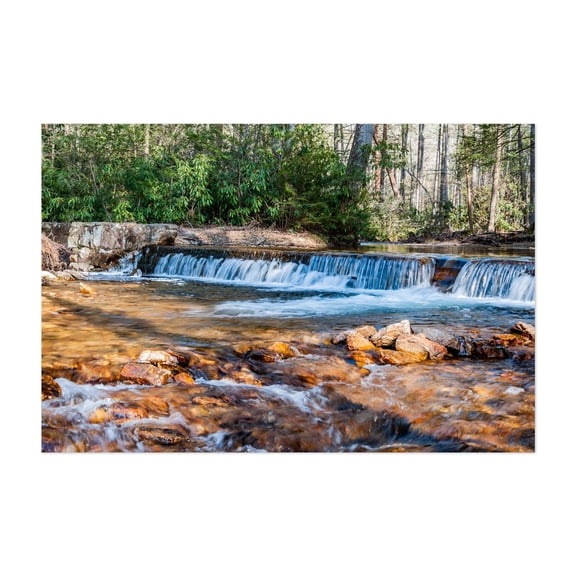 Waterfalls on a Cold Winter Day - Fayetteville Pennsylvania Photography Waterfall Nature Landscape Wilderness Scenic Woodland Forest Unframed Wall Art Print 4 x 6 inches