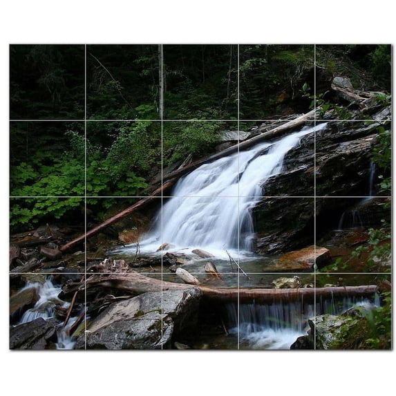 Waterfalls Picture Ceramic Tile Mural Kitchen Backsplash Bathroom Shower 406257