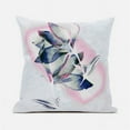 thumbnail image 1 of Waterflower Indoor/Outdoor Pillow with Removable Cover in Pink Blue White20x20, 1 of 1