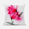 thumbnail image 1 of Waterflower Indoor/Outdoor Pillow with Removable Cover in White Pink Green18x18, 1 of 5