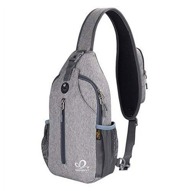 WATERFLY Crossbody Sling Backpack Sling Bag Travel Hiking Chest Bag Da