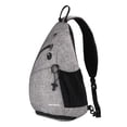 thumbnail image 1 of WATERFLY Unisex Large Capacity Nylon Sling Cross-Body Shoulder Chest Bag-Mottled Gray, 1 of 8