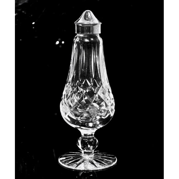 Waterford Crystal: Lismore Footed Shaker Set | No Box, 6.25" | 16 HOLES & METAL LIDS | No Box