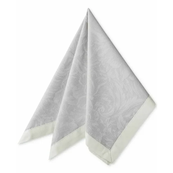 Waterford Fine Linens Platinum Peony Napkins 21 X 21
