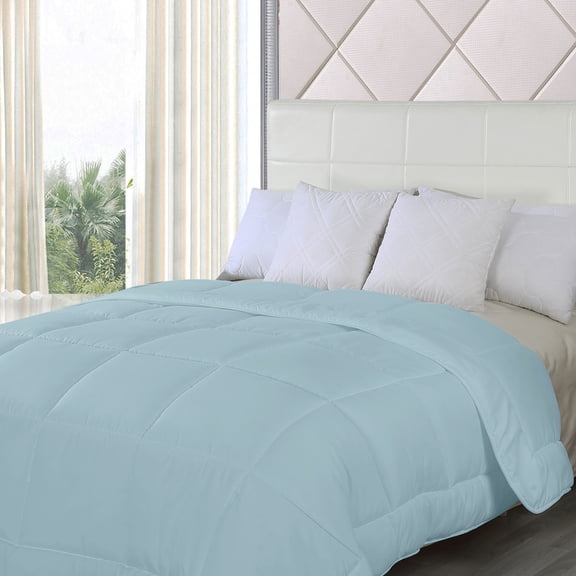 Waterford Home Goose Down Alternative Comforter - 4 Colors - Aqua - Queen