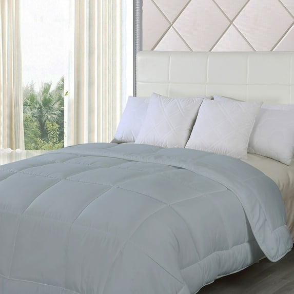 Waterford Home Goose Down Alternative Comforter - 4 Colors - Silver - Twin