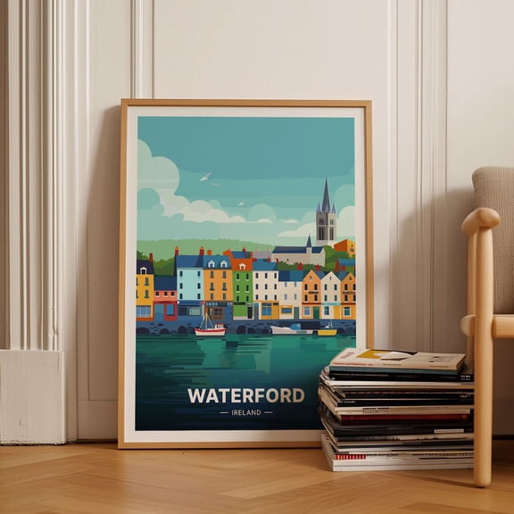 Waterford Ireland City Map Wall Decor