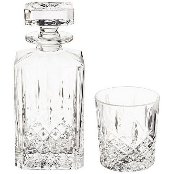 Waterford Markham Decanter and 2 Glasses, Marquis Collection