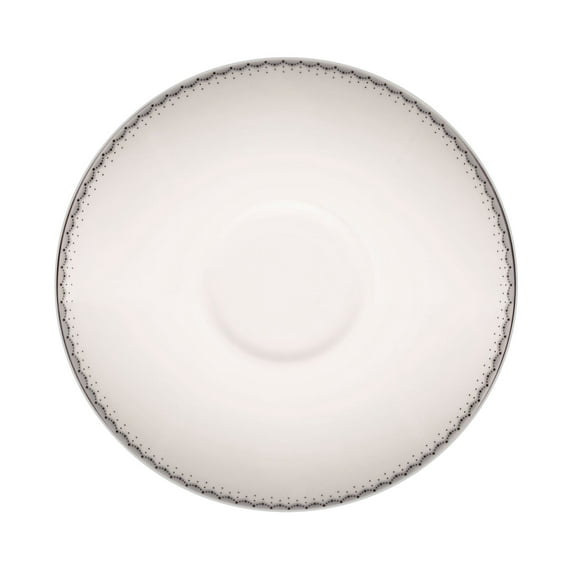 Waterford Monique Lhuillier Dinnerware, Dentelle Tea Saucer, White