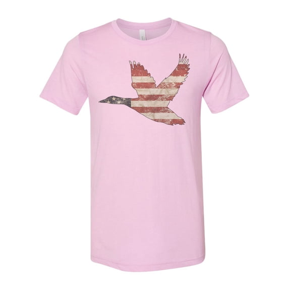 Waterfowl Shirt, Duck Hunting Shirt, American Duck, Unisex Fit, Waterfowl Hunting, Hunting Shirt, Gift For Him, Patriotic Shirt, USA T-shirt, Lilac, SMALL