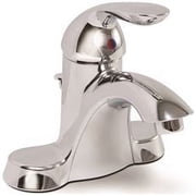 Waterfront Bathroom Faucet With 50/50 Pop-Up Chrome Finish, 4 In.