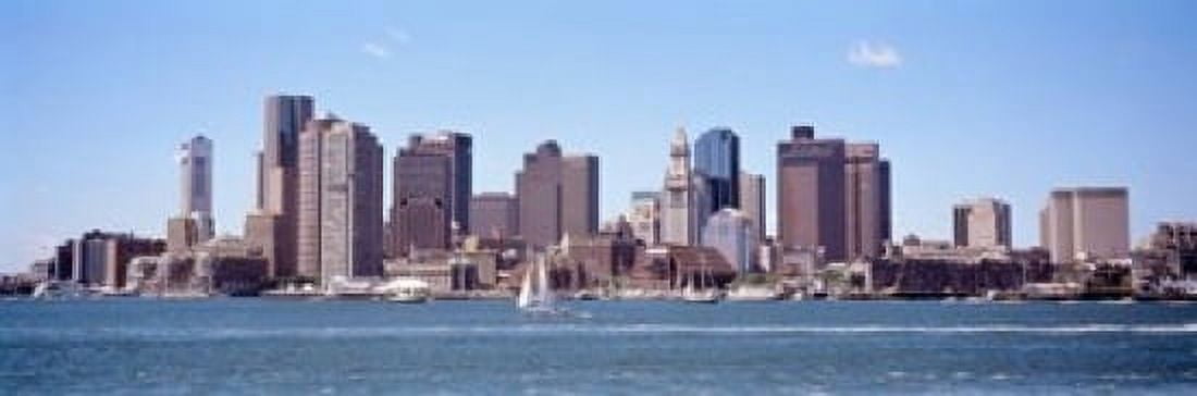 Waterfront Buildings Boston Massachusetts Canvas Art - Panoramic Images (37 x 12)