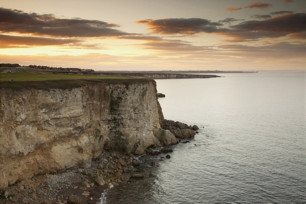 Waterfront Cliff South Shields Tyne And Wear England Canvas Art - John Short Design Pics (38 x 24)